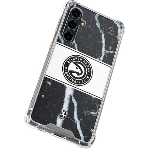 NBA Atlanta Hawks Marble Galaxy S23 FE Clear Case